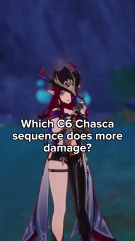 Chasca’s damage is obviously RNG-based, however I tested this all the way through and found the best attack sequence for her! #GenshinImpact #genshin #chasca 