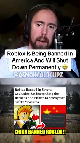 This is the end of Roblox as it’s being banned in many countries. #asmongold #robloxtiktok #robloxgame 