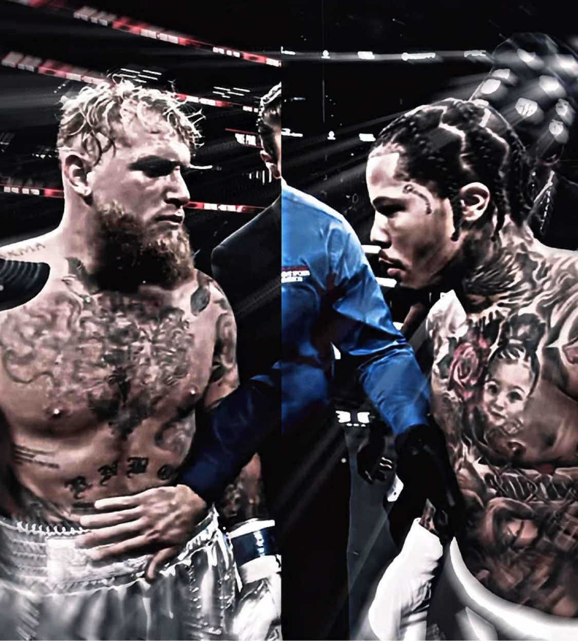 David vs Goliath ahh fight😭🥊 #boxing #gervontadavis #tankdavis #jakepaul #knockout 