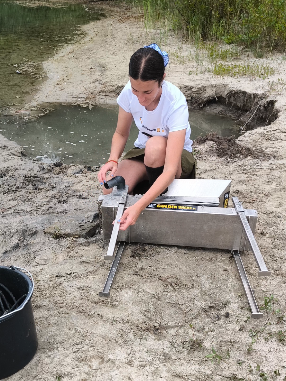 Buscando oro🥇⛏️#oro #gold #goldprospecting #emas 