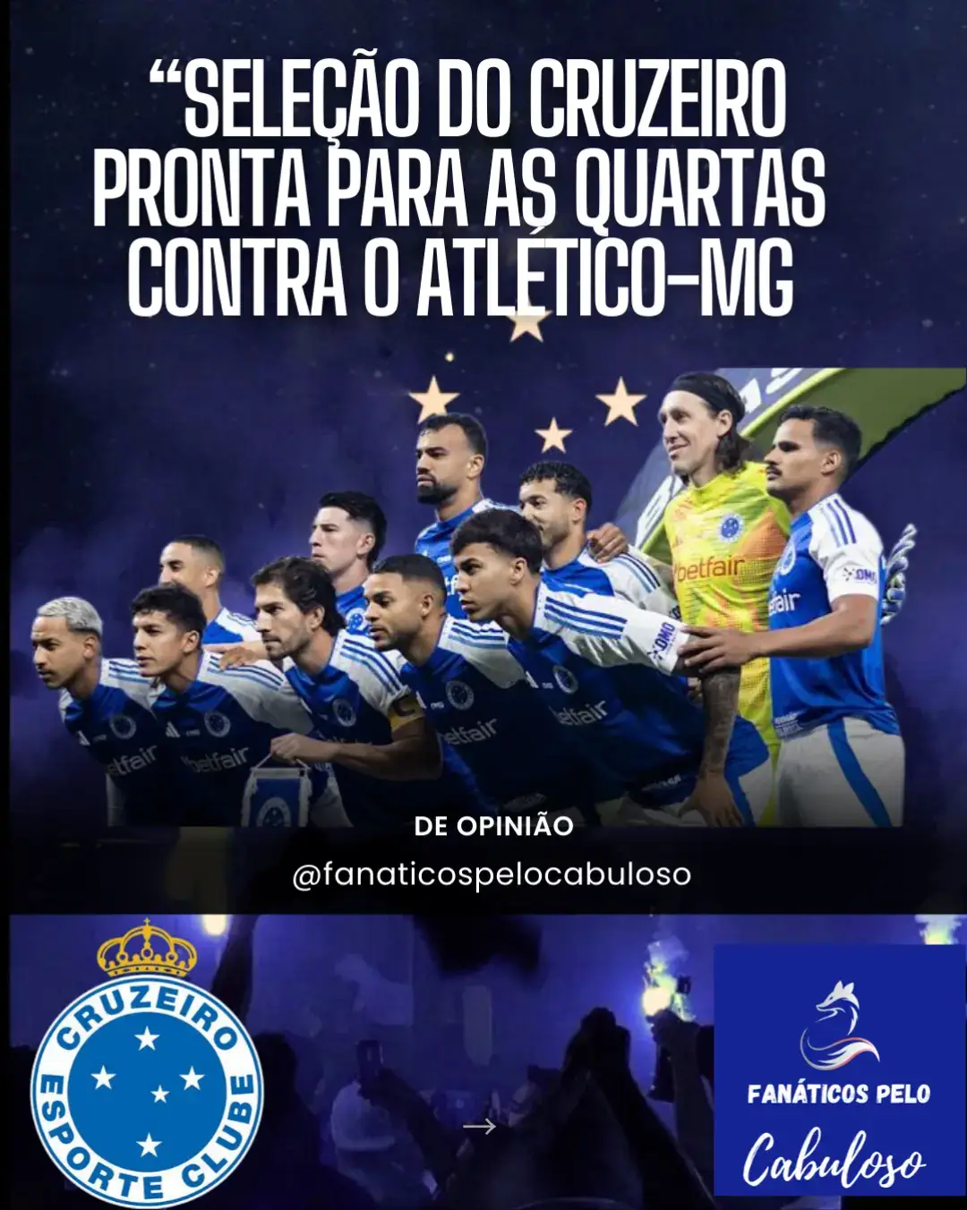 O Cruzeiro chega para as quartas de final da Copa do Brasil vivendo um momento de confiança e considerado por muitos como uma verdadeira “seleção estrelada”. Com um elenco em alta e jogadores decisivos, a equipe celeste tem mostrado entrosamento, qualidade técnica e personalidade em jogos grandes, fatores que aumentam a expectativa de um desempenho sólido contra o Atlético. A preparação intensa e o apoio da torcida também são trunfos importantes que podem fazer a diferença em um clássico de tamanha rivalidade. Para o Atlético, o desafio será dos mais difíceis. O Galo precisará superar não apenas a força coletiva do Cruzeiro, mas também a consistência individual de atletas que vêm se destacando em momentos decisivos. Cada detalhe será determinante, e o Cruzeiro tem a vantagem de viver uma fase mais equilibrada e segura. Se mantiver o ritmo e a concentração, o time estrelado tem grandes chances de se impor e confirmar o favoritismo nesse duelo de mata-mata. #crO Cruzeiro chega para as quartas de final da Copa do Brasil vivendo um momento de confiança e considerado por muitos como uma verdadeira “seleção estrelada”. Com um elenco em alta e jogadores decisivos, a equipe celeste tem mostrado entrosamento, qualidade técnica e personalidade em jogos grandes, fatores que aumentam a expectativa de um desempenho sólido contra o Atlético. A preparação intensa e o apoio da torcida também são trunfos importantes que podem fazer a diferença em um clássico de tamanha rivalidade. Para o Atlético, o desafio será dos mais difíceis. O Galo precisará superar não apenas a força coletiva do Cruzeiro, mas também a consistência individual de atletas que vêm se destacando em momentos decisivos. Cada detalhe será determinante, e o Cruzeiro tem a vantagem de viver uma fase mais equilibrada e segura. Se mantiver o ritmo e a concentração, o time estrelado tem grandes chances de se impor e confirmar o favoritismo nesse duelo de mata-mata. #cruzeiro #futebol #boleiros #furebolfeminino 