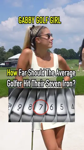 How Far Does The Average Person Hit Their 7 Iron? @YouTube @PGATOUR #Sponsored #shorts #golf #golfer #PGATOUR