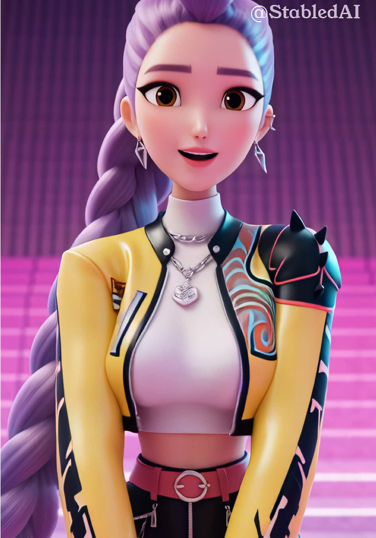 Rumi Riku Shake  #rumi #kpopdemonhunters #anime #dance #rikushake 