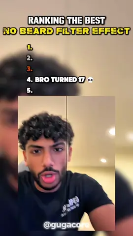 Ranking The Best No Beard Filter Effect (Last one is the Best) #nobeardfilter #nobeard #filter #ranking #bestof 