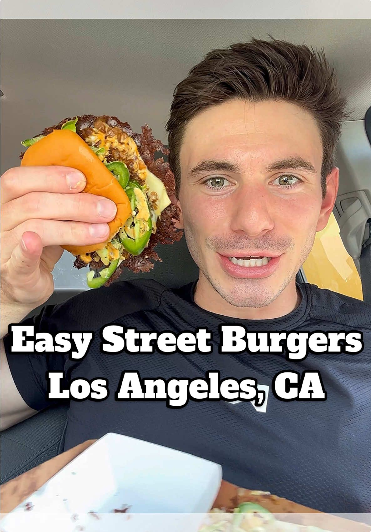 Easy Street Burgers Review in Los Angeles, California #burger #foodreview #eatingshow #foodtiktok #mukbang 