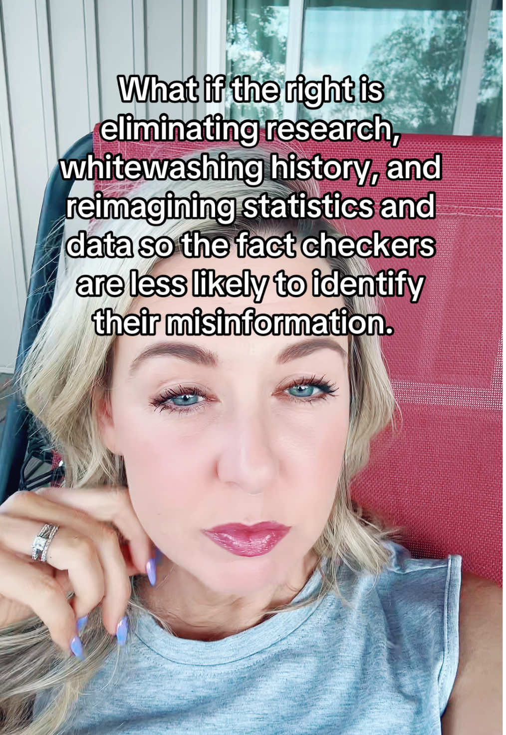 What if eliminating evidence that  does not align with the Republican agenda is the whole point? What’s the purpose of anti-VAX propaganda? What’s the purpose of eliminating  so much research? It’s not just money. We could save money in so many other, more effective ways. #b#bluedotinaredstaten#notmagaf#fdtd#drmarandaherring