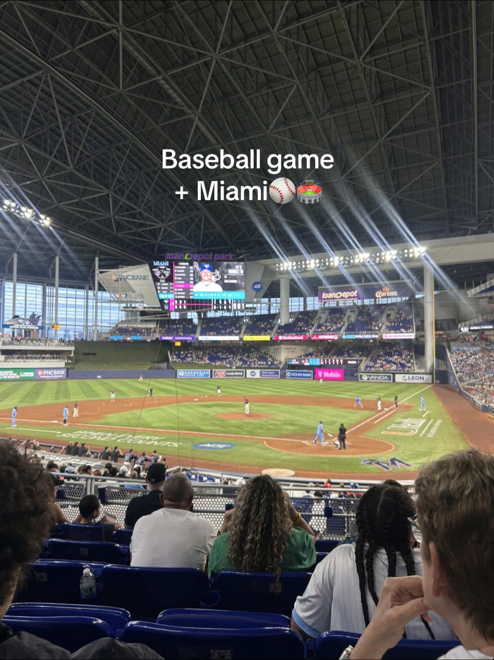 Baseball Game + Miami without a trending audio!👀 