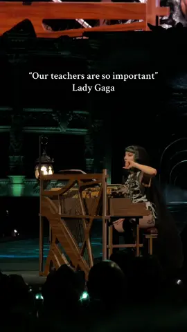 Lady Gaga thanks her vocal instructor Don Lawrence at the second night of her Madison Square Garden run for the Mayhem Ball @ladygaga #ladygaga #mayhemball #ladygagatour #ladygagalive #teacher 