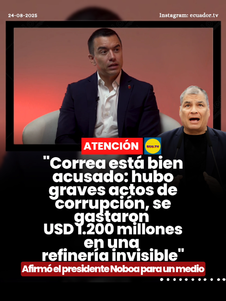 #ATENCIÓN | Presidente Noboa: 