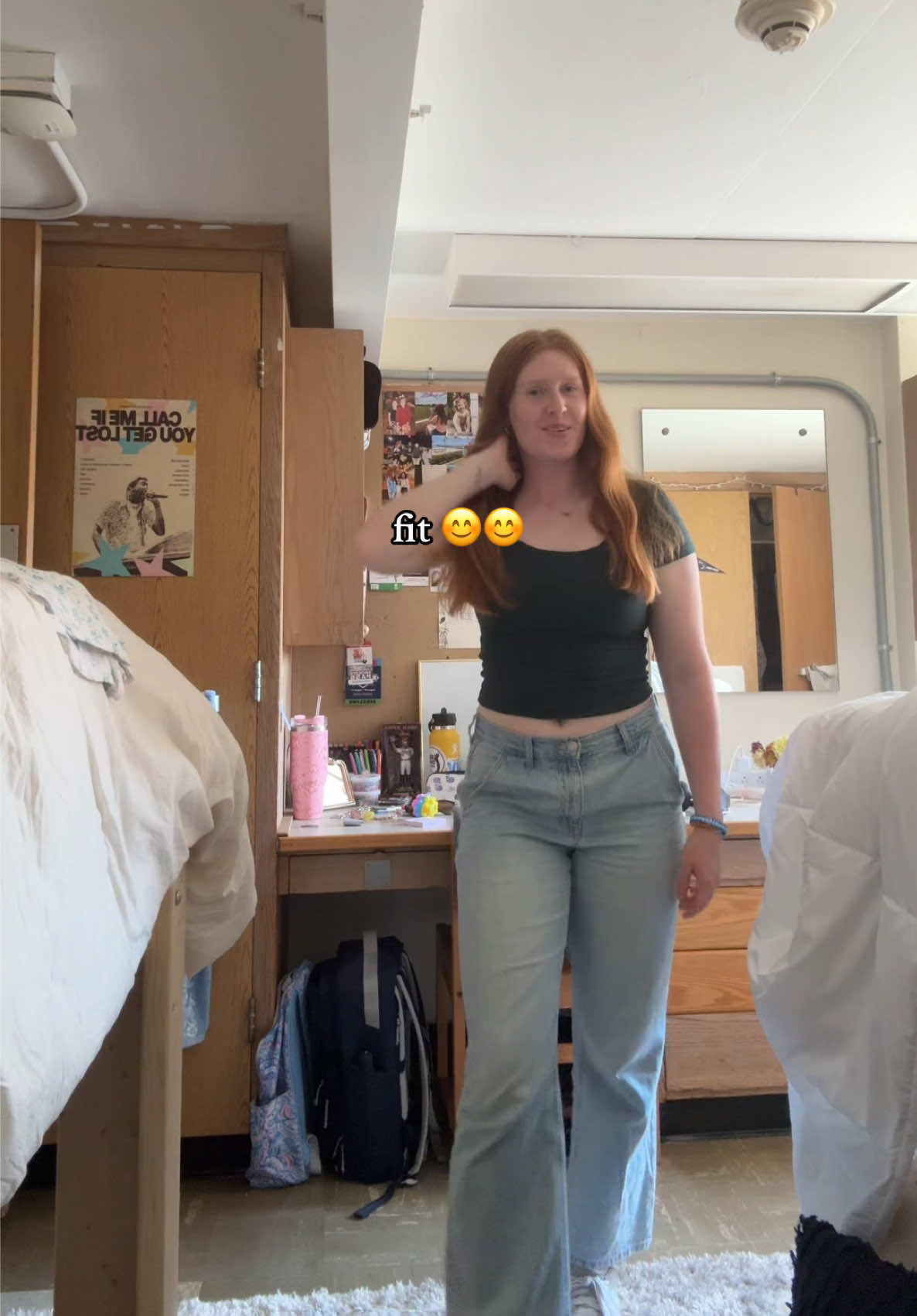 jk it was too hot i changed #pennstate #psu #weare #college #tiktok #fyp #dorm #pollock #fypシ #foryou #foryoupage #viral #outfit #fitcheck #OOTD #trend #trending #influencer #microinfluencer 