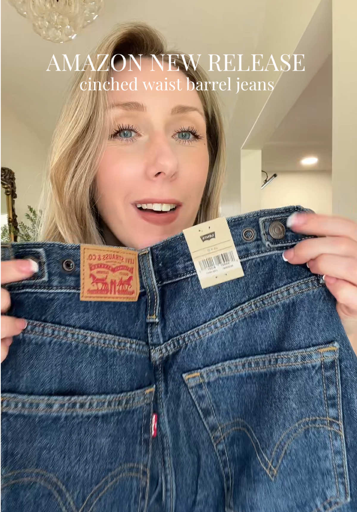 what do we think?? #amazon #amazonfashion #barreljeans #levis 