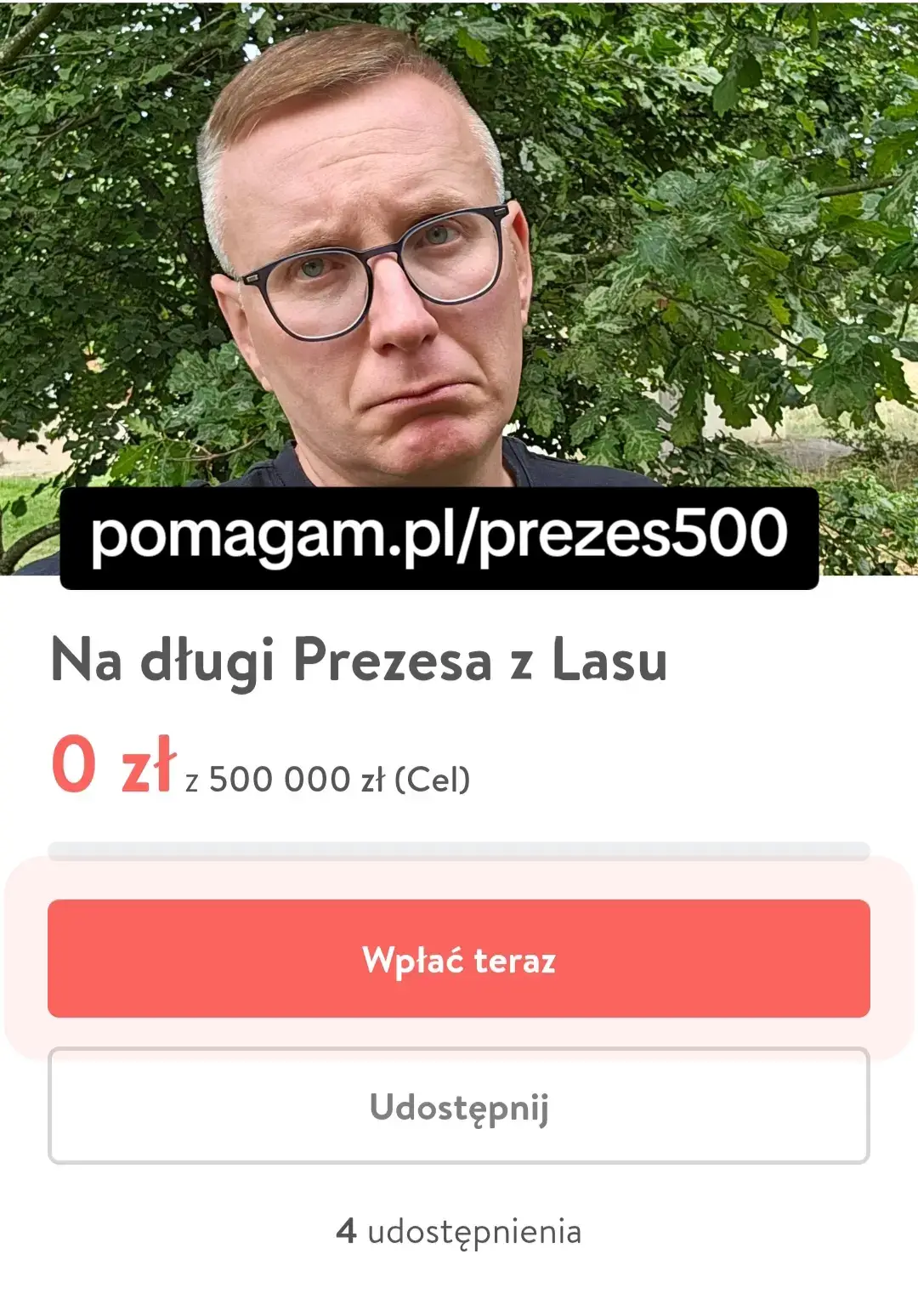 Podobno mam długi. Pomóżcie Prezesowi! 