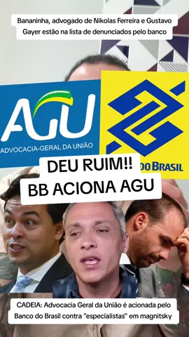 Banco do Brasil aciona a Advocacia Geral da União contra bolsonaristas e coloca Eduardo bolsonaro, advogado de Nikolas Ferreira e Gustavo Gayer na mira da justiça por mentiras a respeito de lei magnitsky #bancodobrasil #AGU #tradewar #sovereignty #brasil🇧🇷 