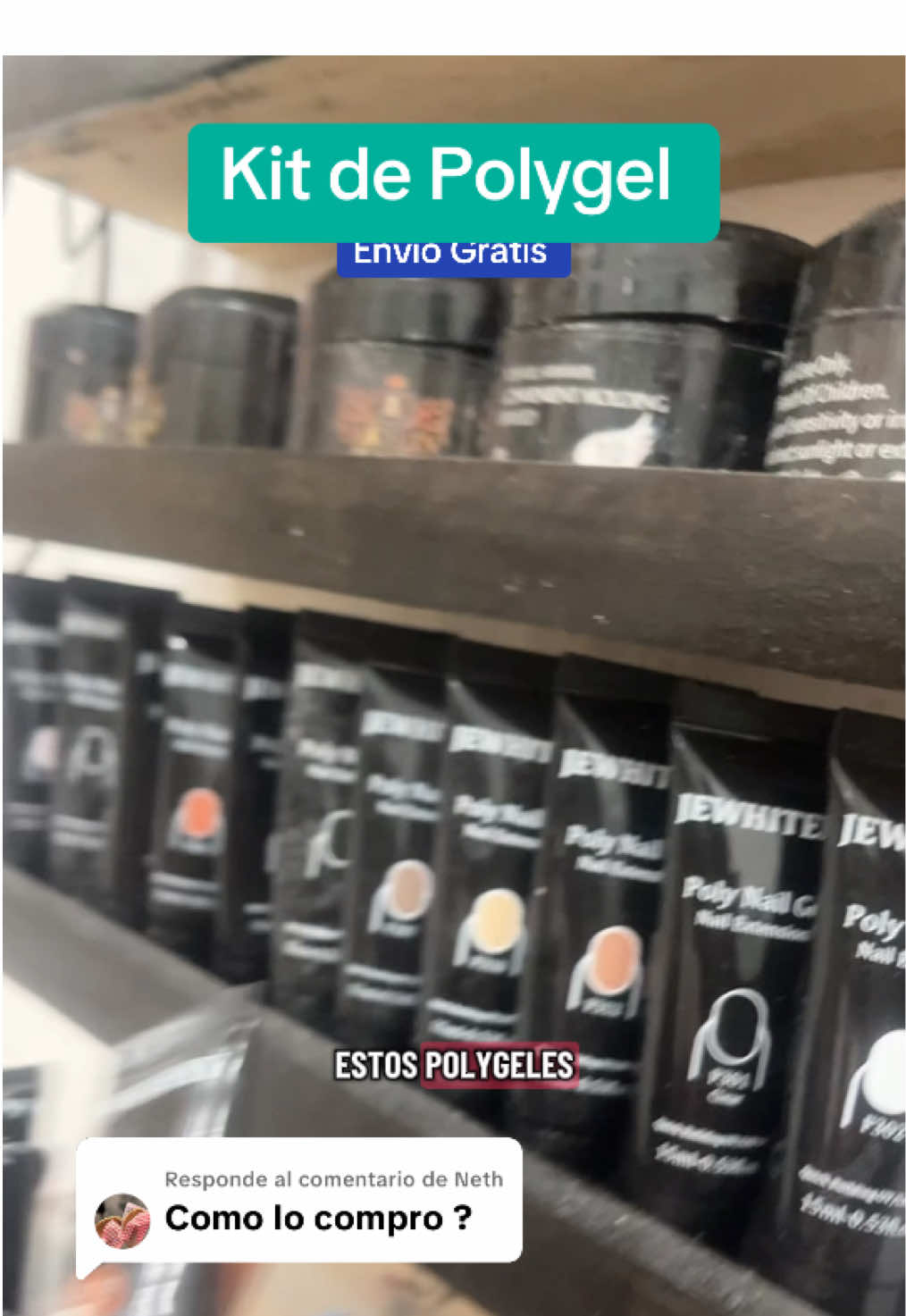 Respuesta a @Neth Este kit es una herramienta clave en mi mesa de trabajo 👌🏻  @JewhitenyOfficial #polygel #nailsalon 