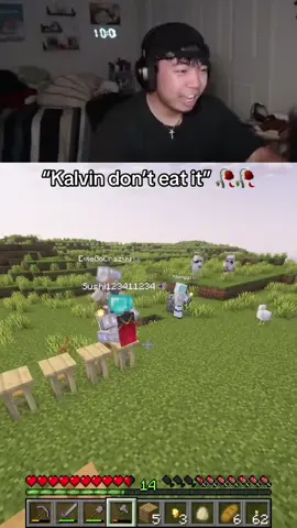 “Kalvin don’t eat it” #kayc #twitch #clips #foryou #Minecraft 