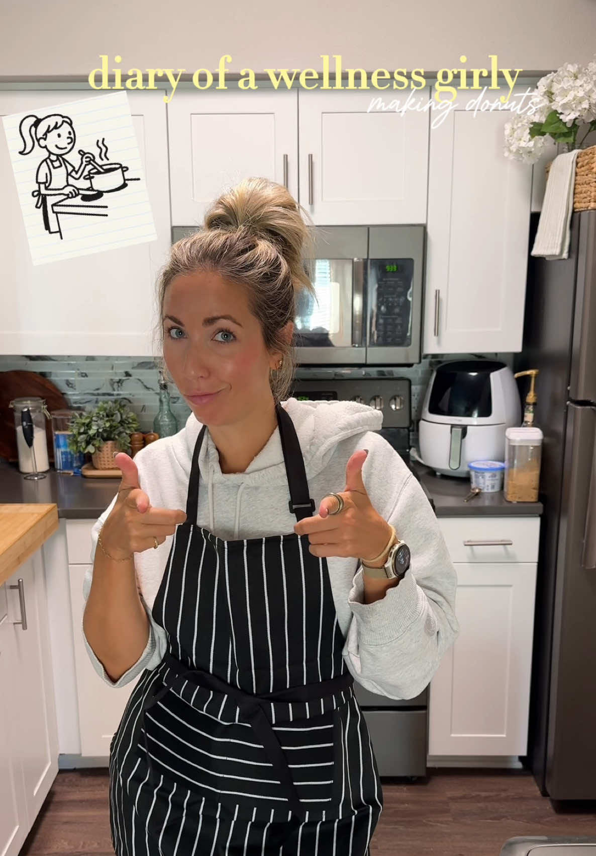 Still don’t like donuts, but I do need to find a new dessert for marble glazing because I’m obsessed with the final look! And yes, we can be healthy & still have sweets 😋 #cookingtiktok #donut #donutrecipe #wellnessgirl #Vlog 