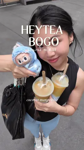 HEYTEA BOGO DEAL on coconut mango blue on AUGUST 25 😋 @heyteanyc  🥭🥥💙 If you loved the Coconut Mango Boom, this one’s even better (IMO) JUICY mango chunks, silky coconut, and blue spirulina swirl that tastes like a tropical escape on launch day (August 25), it’s Buy One Get One Free. Perfect excuse to bring a friend… (or just two for you 😂) #heytea #fruittea #nyc #nycsummer #bogo #nycbogo