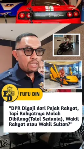 “Ahmad Sahroni, si Crazy Rich Tanjung Priok. Harta tembus Rp 315 miliar, koleksi mobil mewah seabrek. 🚗💨 Tapi ucapannya kali ini bikin rakyat panas: orang yang minta DPR dibubarkan disebut tolol sedunia. 🤔 Lucu nggak sih? Pejabat yang digaji rakyat, tapi nyebut rakyat dengan kata begitu. Kalau menurut kalian, masih wajar atau udah blunder besar?” #BeritaViral #PolitikIndonesia #DPR #AhmadSahroni #crazyrich 
