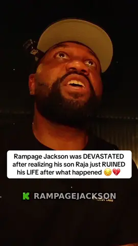 Rampage Jackson was DEVASTATED after realizing his son Raja just RUINED his LIFE after what happened  in the wrestling match😔💔 #rampagejackson #raja 