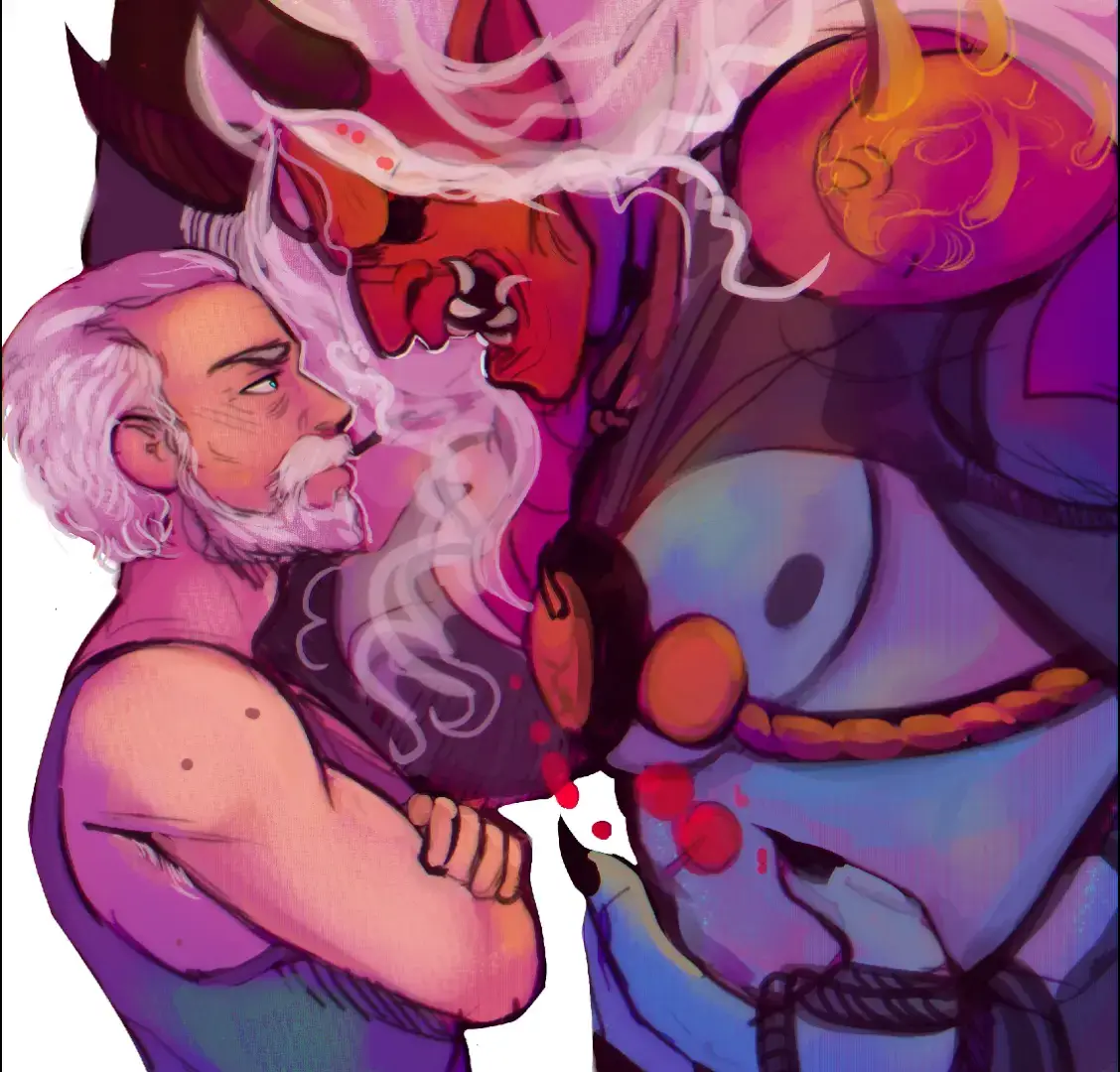 We love old men yaoi here. we love BillOni. #deadbydaylight #dbdfanart #billoverbeck #theoni #oldmanyaoi 