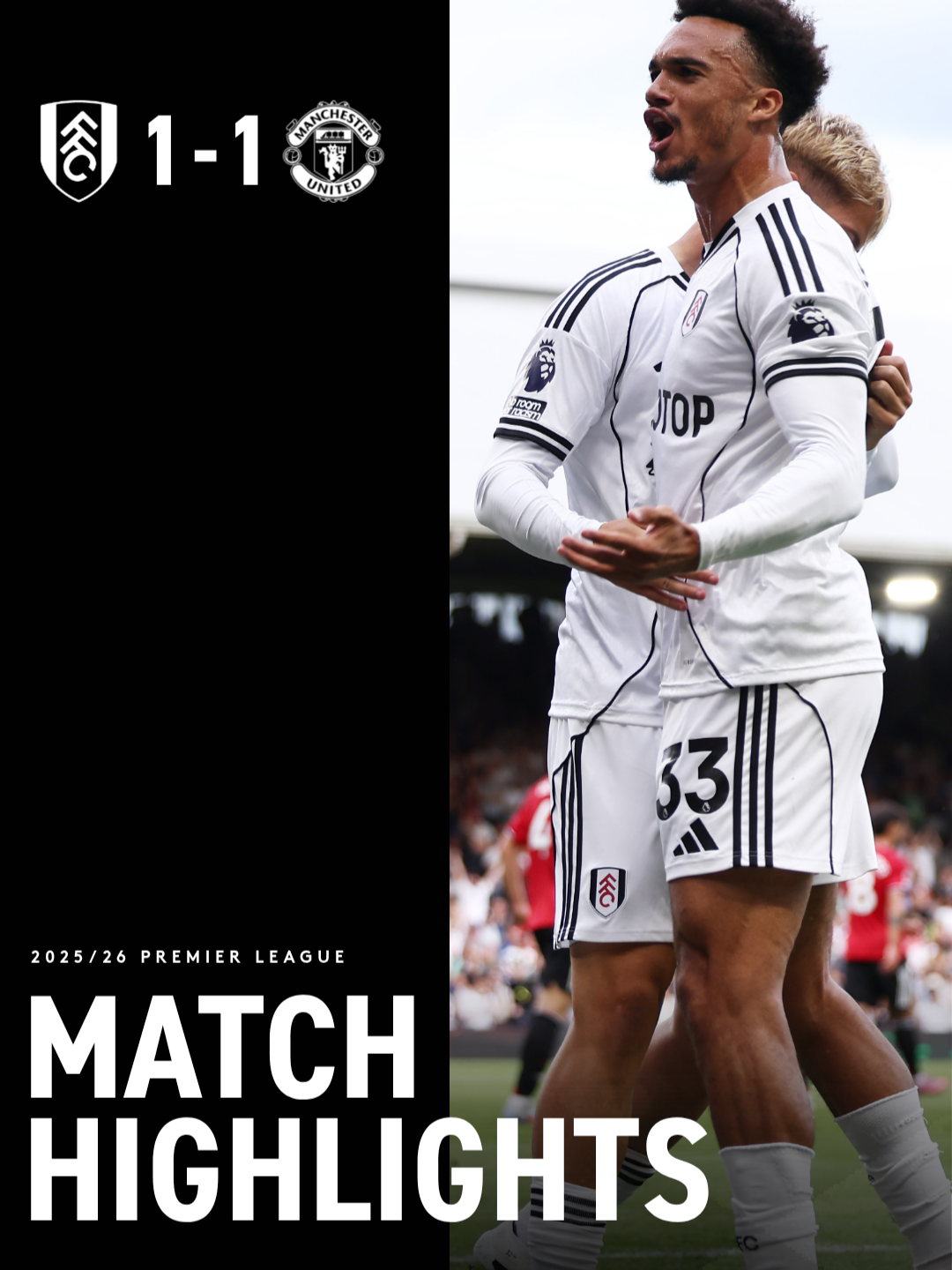 Highlights | Fulham 1-1 Manchester United | Smith Rowe earns point | #PremierLeague