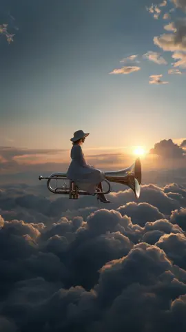 floating beauty ☁️ AI visuals by @echoesofjoonas (Midjourney, Freepik, Magnific, Topaz Video AI) #beautiful #scenery #nature #clouds #ai
