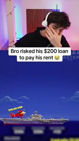Bro risked his $200 loan to pay his rent 😭 #streaming #avia #kick #planegame #aviamasters 