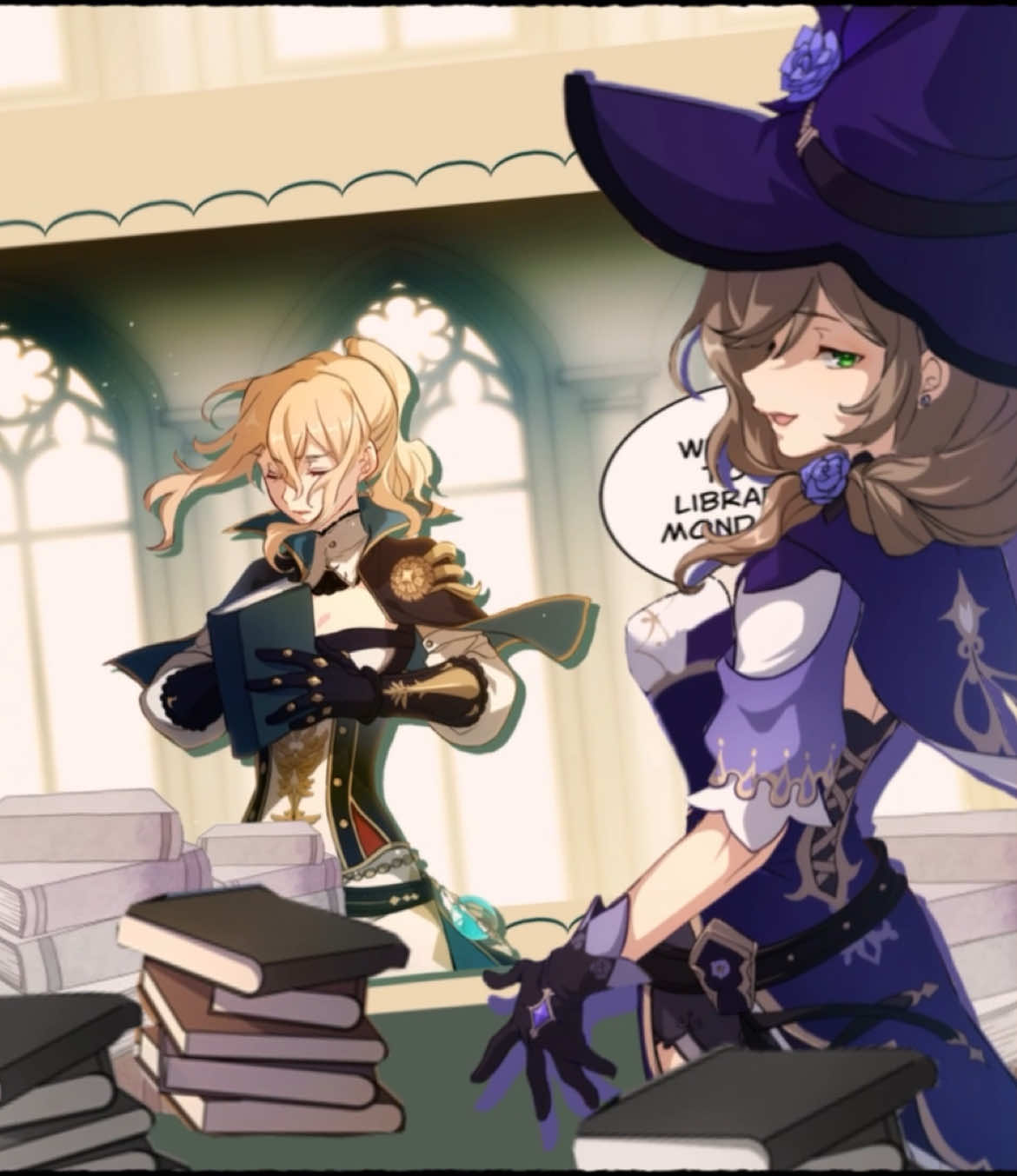 Jean and Lisa edit #GenshinImpact #lisagenshinimpact #jeangenshinimpact #genshinimpactedit 