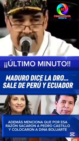 #HuancaspataInforma #ÚltimaHora Maduro acusa a Perú y Ecuador. Sigue en #HuancaspataInforma para más información. #Maduro #Venezuela #Perú #Ecuador #LIVEIncentiveProgram #MyLIVEJourney #PaidPartnership 