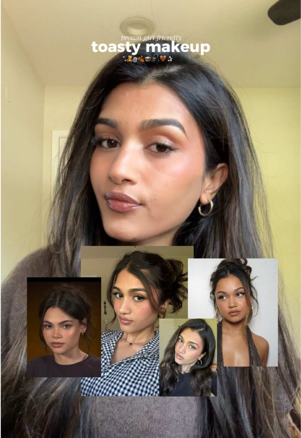 TOASTY MAKEUPSSSS brown on brown looking spectacular my new fav celebrity lookalike accusation is ariana greenblatt @DanessaMyricksBeauty @Olehenriksen @Charlotte Tilbury @NARS Cosmetics @Huda Beauty @IT Cosmetics @Hourglass Cosmetics @Kulfi Beauty @Fenty Beauty @BASMA Beauty @Patrick Ta Beauty @ONE SIZE BEAUTY @ArdellBeauty @makeupforever  #toastymakeup #mymakeuptype #browngirlmakeup 
