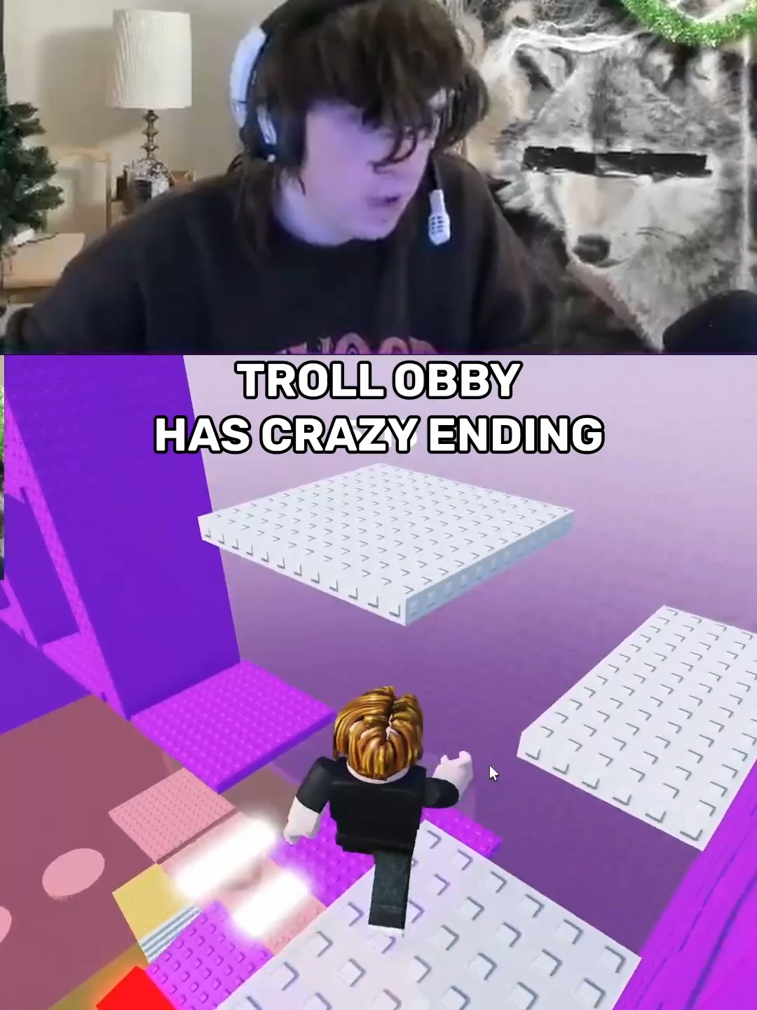 FIRST PERSON IN HISTORY TO BEAT HARDEST TROLL OBBY. #gaming #reaction #roblox