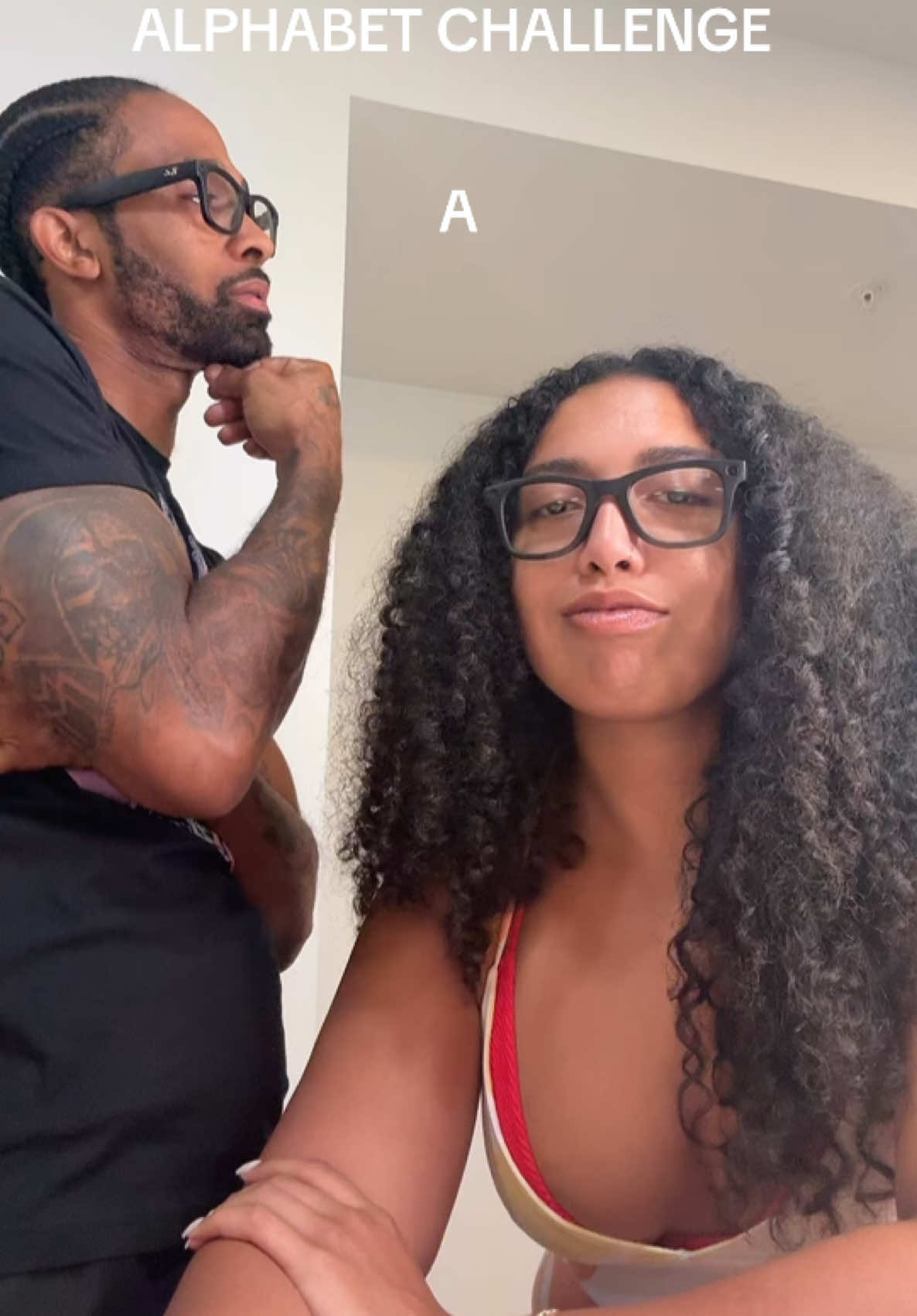 I think we did good😭🤣 Alphabet challenge w/ @NBMMarley 😭🤣 #couplecomedy #funny #fyp #challenge #comdey #couples #trending #couplestiktok 
