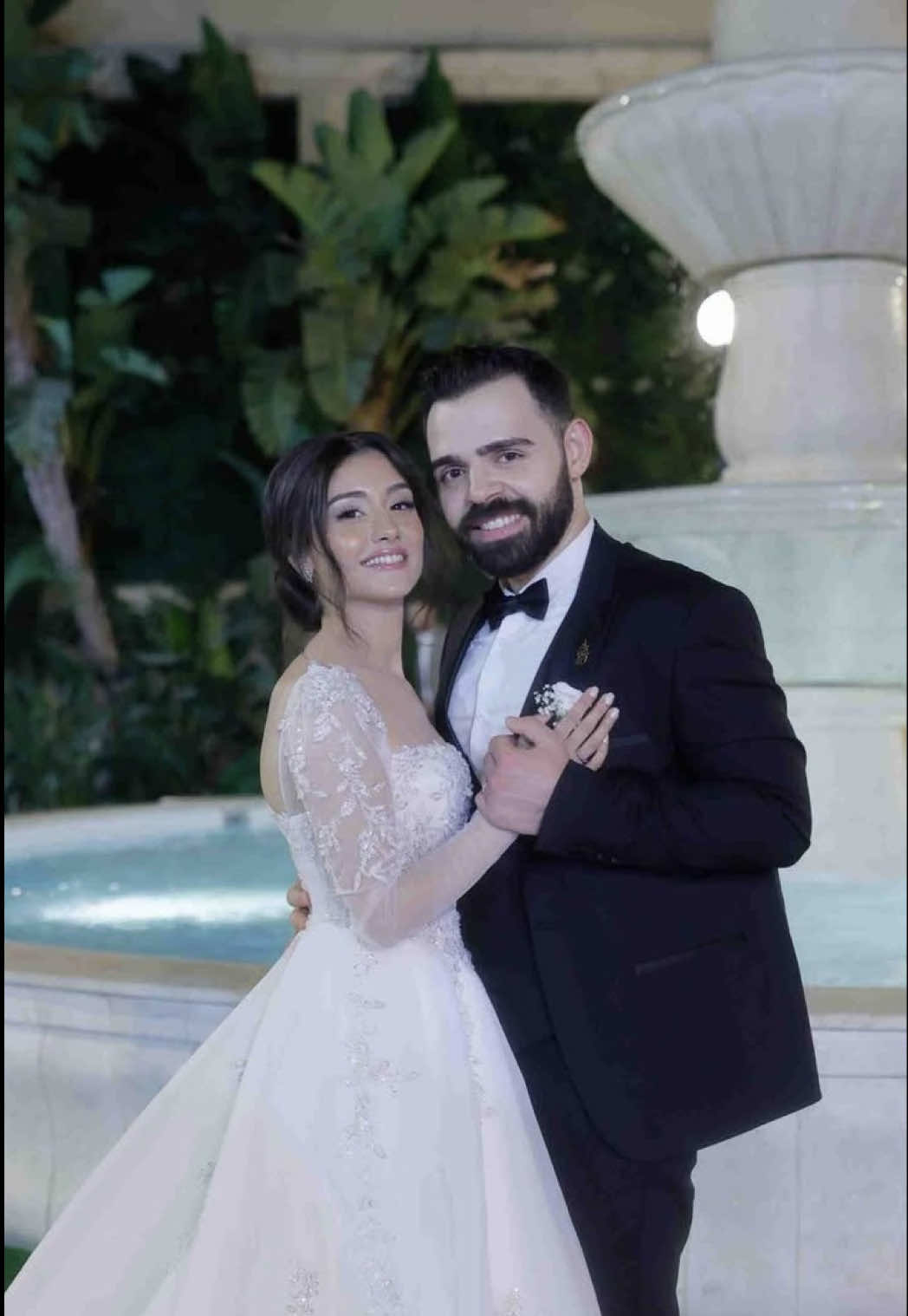 ويبقى عَ طول جامِعنا الهوى ❤️ في ذكرى زواجنا الأولى - 24/8/24 . . . #لؤي_سروجي #منى_جبران  #monajubran #loaysrouji  #wedding 