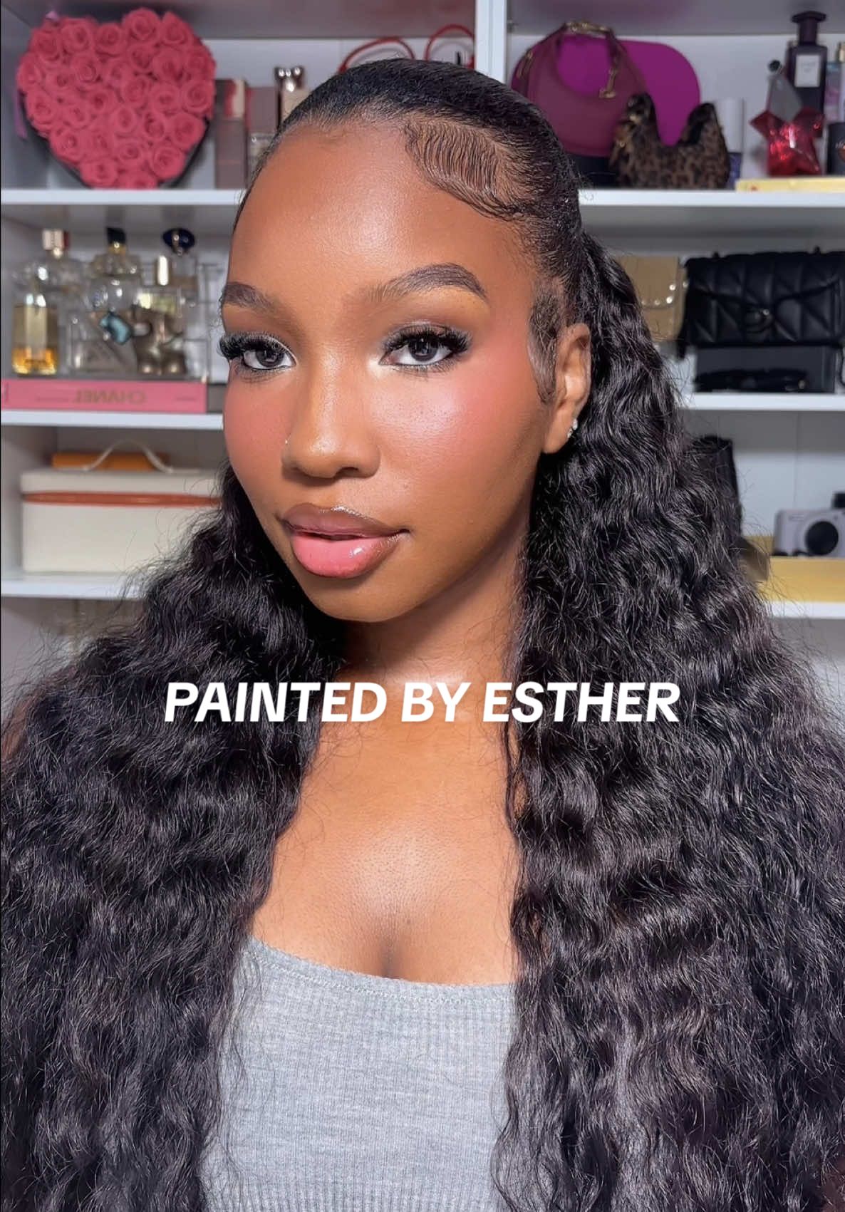 Let’s recreate @Paintedbyesther’s signature makeup look🤭🩷  I loooove a good blush combo so we will be doing this again! Products:  @DanessaMyricksBeauty Blurring Balm Powder + Foundation @NARS Cosmetics ng Cream + Radiant Creamy Concealer @Morphe Cosmetics Cheek Thrills @Juvia’s Place liquid blush + bronzer @ONE SIZE BEAUTY  Setting Powder @Charlotte Tilbury Setting Spray #grwm #blushedmakeup @sephora #paintedbyesther #fallmakeup 