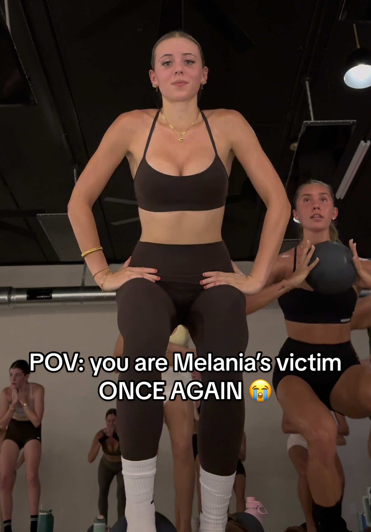 This was her absolute hardest class EVER. #matpilates #heated #melaniaantuchas #melania #hotpilates @Melania Antuchas | Sculpt @Onbrandmvmt