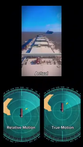 Relative motion vs. true motion display on radar can be confusing, especially for new officers. True motion shows every object moving as it would on a map—your ship and all targets move. In relative motion, your ship is fixed in the center, and others move around you. Understanding both is critical for proper radar interpretation. ⚓ Which display mode do you prefer on radar, and why? #maritime #cadet