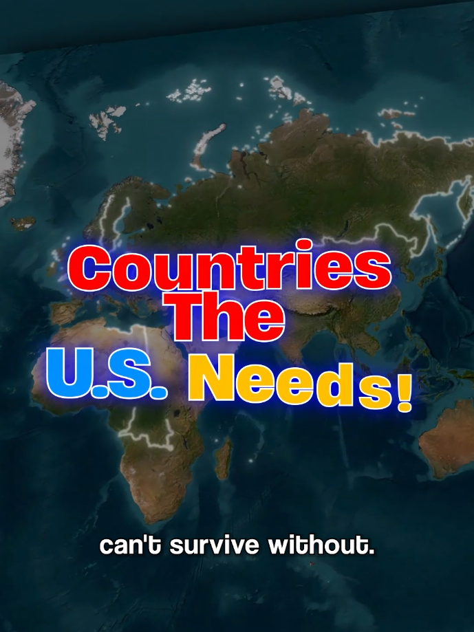 Country USA Can’t Survive Without 🥲 Credit to: YouTube/@Glore3 for the original video. #geography #america #usa #europe #newyork #countries #map #usa #unitedstatesmap #mapping