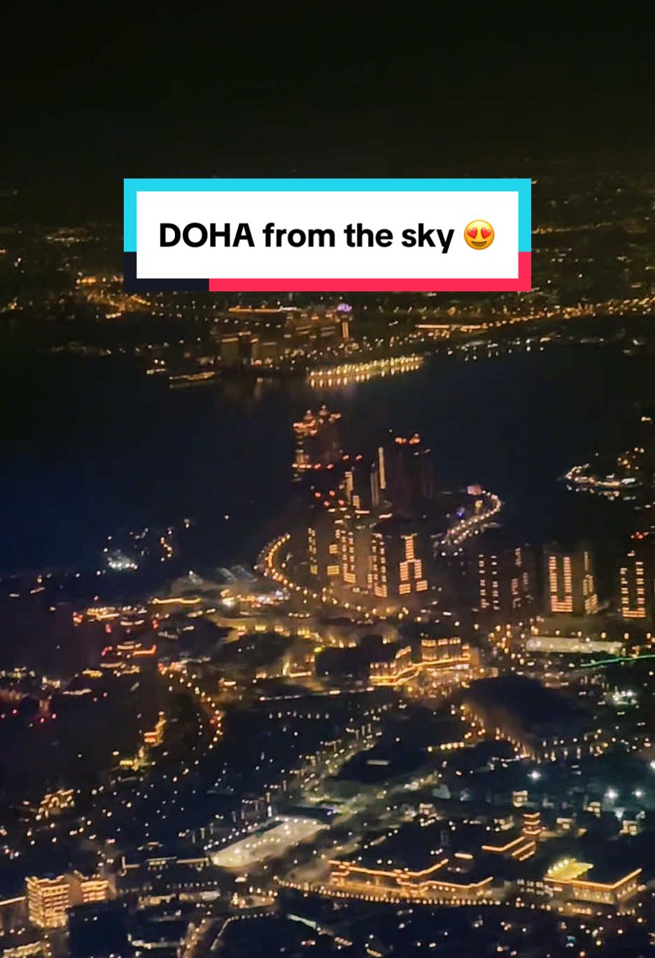 POV: Landing in Doha, Qatar 🇶🇦✨ #doha #dohaqatar🇶🇦 #qatarairways 