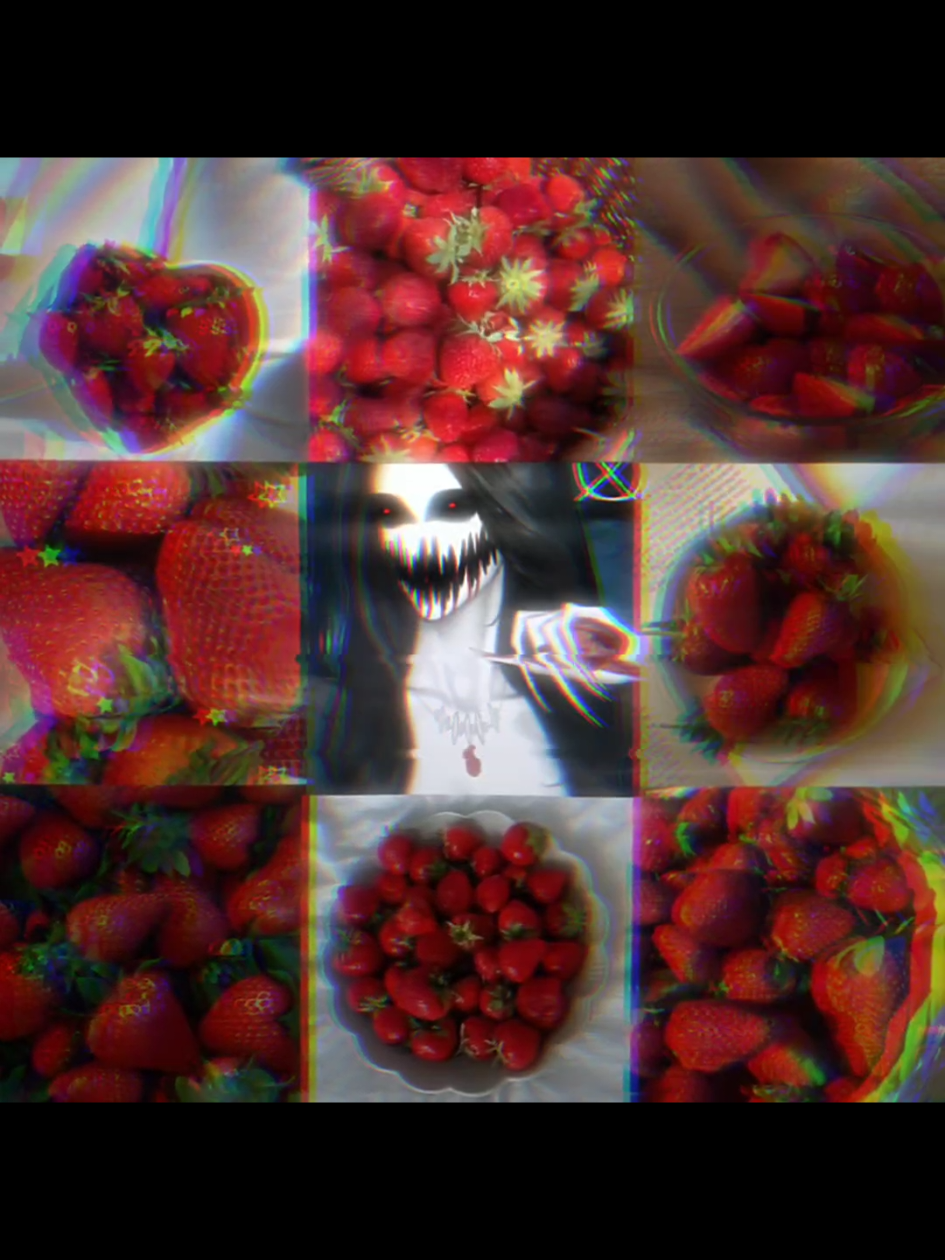 I love strawberries and cream🥰🫦 #Aizetsu #AitzetsuxSlenderWomanCreepypasta #slenderwomancreepypasta #Ship #shipoficial 