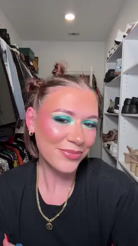 Played in color again :)  Products used: @Too Faced born this way concealer @James Charles / Morphe collab palette for eyeshadow (I’ve got to get my hands on the new painted palettes)  @NYX Professional Makeup brow tint pen @wetnwildbeauty chameleon highlighter in ‘Venus swing’ for shimmer on the eyes, inner corner highlight, brow highlight & cheek highlight @Maybelline NY 24 hour skin tint (MY FAV) @elfcosmetics our  @Rare Beauty liquid blush in ‘hope’ & ‘happy’ @Huda Beauty cherry blossom setting powder @maccosmetics powder for bronzer  @OFRA Cosmetics, LLC cotton candy skies palette for blush  @loréal paris usa lip liner in ‘worth it medium’ & gloss in ‘worth it’ Skin prep: @medicube global zero pore pads @Thayers milky toner @byoma phyto-mucin glow serum @Weleda USA light skin food moisturizer  #2016makeup #makeupartist #makeuptransition #fullglam #makeupinspo 