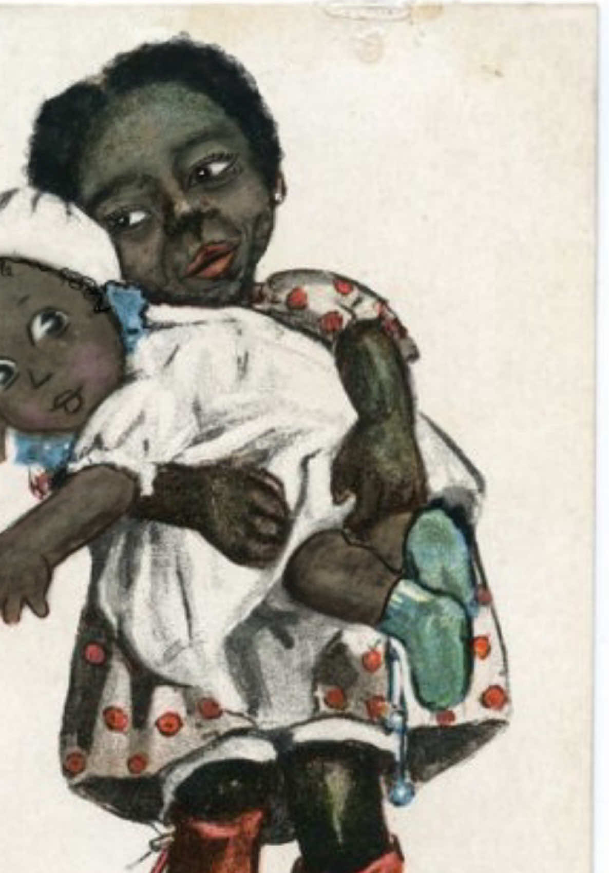 Edit: The original shows a Black girl holding a white doll, with text suggesting she wishes she were like the doll (wishing she were white). I changed it to show a Black girl admiring a doll that looks like her! She isn’t holding a white baby — it’s a doll! The message: Black girls deserve dolls that look like them! 🎨 #fy #art #antiracism #transformation #drawing 