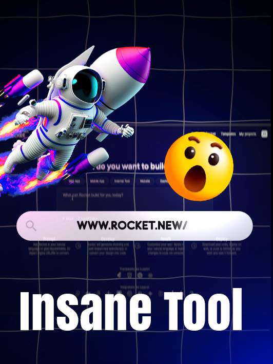 This No-Code Tool Will Blow Your Mind #programmer #coding #rocketnew #ai #webdev #mobileapp