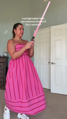 had to make it pink to match my dress. jedi rules. 