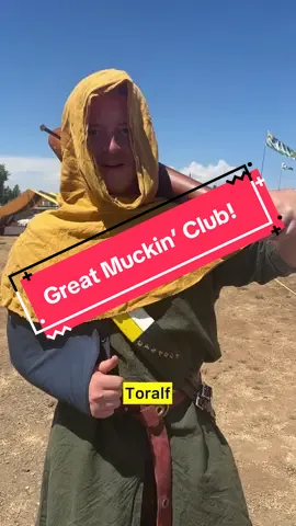 Toralf with the Great Muckin’ Club! #mysca #societyofcreativeanachronism #westkingdom #sca #ourhistory 