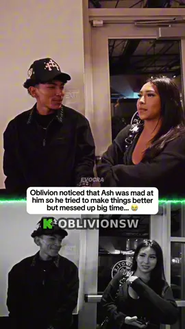 Oblivion noticed that Ash was mad at him so he tried to make things better but messed up big time… 😭 #oblivion #ash4hunnid 