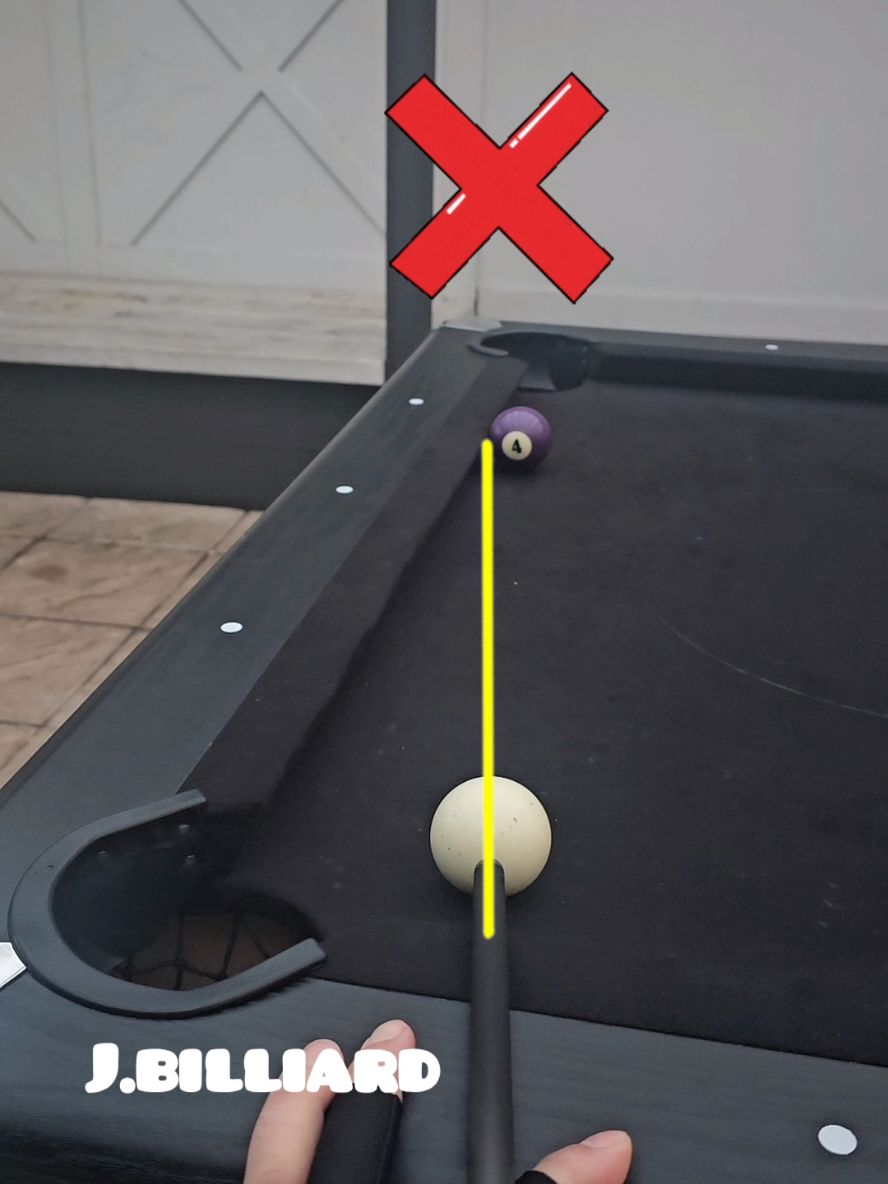 Beginners — Don’t Aim Here ❌ #8ballpool #trickshots #poolshots 