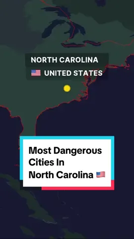 Most Dangerous Cities In North Carolina 🇺🇸 #NorthCarolina #US #Dangerous #City #FYP