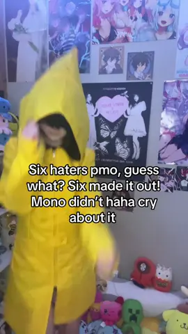 I love mono to guys it just makes me mad abt how much hate six gets when she’s just a kid and wanted to survive, like you would do the same.. #fyp #cosplay #littlenightmares2 #littlenightmaressix #sixlover 
