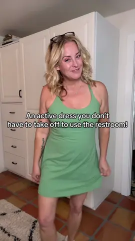 An active dress that you do not have to takeoff to go to the bathroom. How come we did not invent this earlier!? #ActiveDress #halaraeasypeezydress #womensdress #tiktokshopcreatorpicks #creatoricons  
