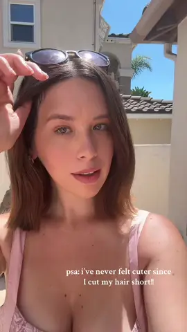 The summer chop was a great call #Summer #shorthair #haircut #OOTD #sandiego 